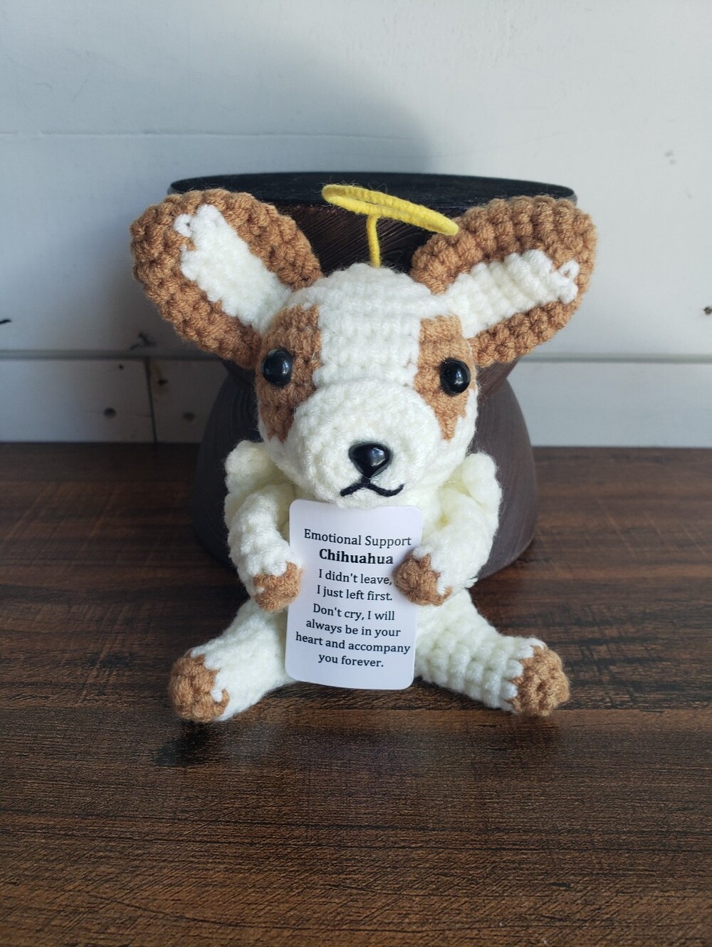 Emotional Support Crochet Chihuahua